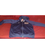 NIKE FIT DRY TEAM MANCHESTER VOLLEYBALL JOHNSON12 BLUE ZIP UP HOODIE SWE... - $14.51
