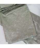 Corona Curtain Floral Sage Green 2-PC 100 x 95 Back-Tab Drapery Panel Set - £54.35 GBP