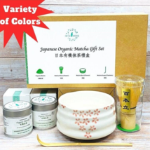 Japanese Organic Matcha Gift Set(Matcha Powder,Matcha Whisk,Scoop,Matcha Bowl) - £64.34 GBP