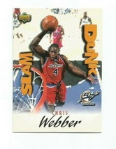 Chris Webber (Wizards) 1997-98 Upper Deck Slam Dunk Card #SD1-MULTIPLES Avail - £2.38 GBP