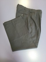 J Riggings Pants Mens 38x29 Black Check Wool Pleated Front Straight Leg - $14.73