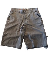 urban pipeline shorts men’s size 32 flat front chino 11 inch inseam gray... - $20.31 CAD