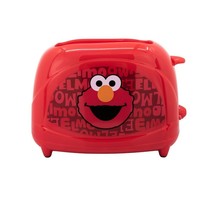 Sesame Street Elmo Toaster Red 2 Slice Double Slots Face Image Adjustabl... - £28.30 GBP