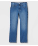 Boys&#39; Relaxed Straight Fit Jeans 10 Husky Medium Wash Blue Denim Cat &amp; J... - £6.11 GBP