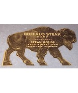 Vintage Ephemera Knott&#39;s Berry Farm Buffalo Steak House Menu Buena Park ... - $12.95
