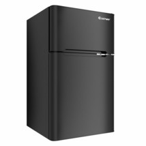 Stainless Steel Refrigerator Small Freezer Cooler Fridge Compact 3.2 cu ft. Unit - £272.07 GBP