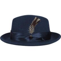 Men Bruno Capelo Hat Australian Wool Crushable Fedora Untouchable UN129 Denim image 3