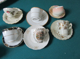 Coffe Cups And Saucers 6 Pcs Lot: Noritake, Rosenthal, Ak France, Japan - £59.13 GBP