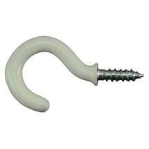 15/32&quot; x 7/8&quot; White Vinyl Cup Hooks - $15.67