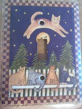 METAL LIGHT Single SWITCH PLATE COVER Electric Homes Decor Cats Star Moons  - £19.18 GBP