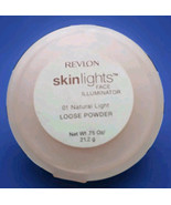 Vintage Revlon Skinlights Face Illuminator 01 Natural Light Loose Powder... - $135.08 CAD