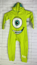 Disney Monsters Inc Mike Wazowski One Piece Romper Footless Bodysuit Out... - $34.64