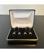 Nordstrom Gold-Tone Onyx Cufflinks &amp; Studs-6 Piece-NWOT - $871.43 MXN
