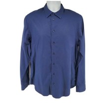Armani Collazioni Men&#39;s Shirt Size L Blue Long Sleeve Button - £23.32 GBP
