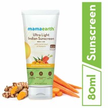 Mamaearth Ultra Light Indian Sunscreen SPF50 PA+++, 80ml/2.71 fl oz (Pack of 1) - £14.23 GBP