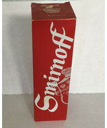 Vintage empty Smirnoff vodka red box white lettering  Pierre Smirnoff crown - $19.75