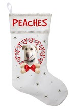 Personalized Pet Photo Christmas Stocking - Available in White, Red or G... - $41.00