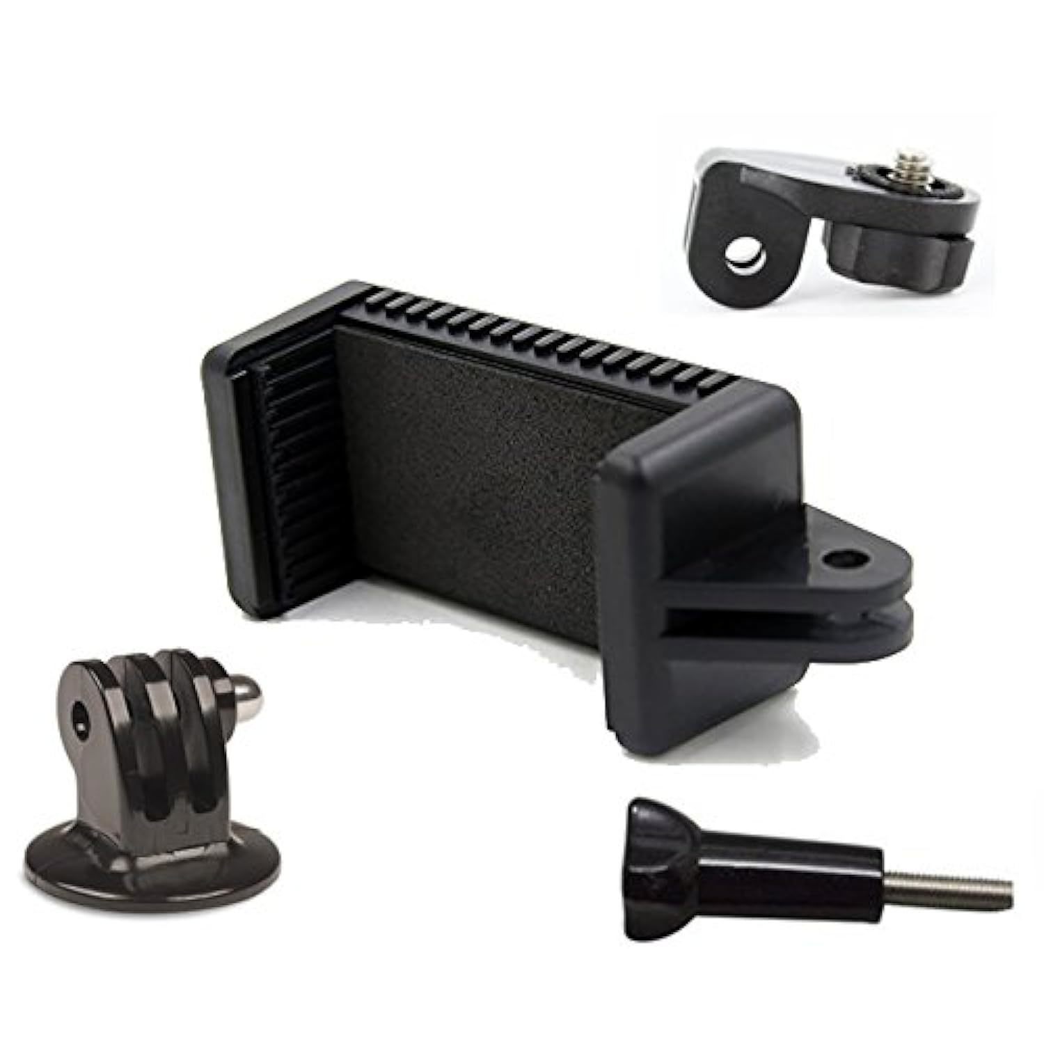 | Universal Smartphone Holder W/Gopro Style Mount Attachment, Tripod Adapter & S - $20.99
