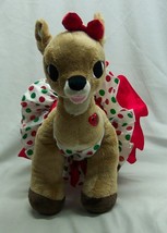 Build-A-Bear Rudolph Misfit Toys Clarice Girl Reindeer W/ Dress 14&quot; Plush Toy - £27.25 GBP