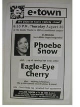 Phoebe Snow and Eagle Eye Cherry Concert Poster-
show original title

Origina... - £7.05 GBP