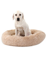 30&quot;X30&quot; Shaggy Fluffy Pet Bed Dog Cat Donut Cuddler Cushion Mats Machine - £44.19 GBP