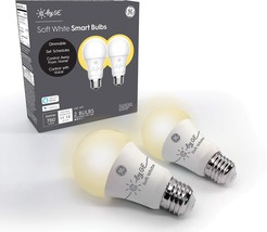 Ge Cync Smart Light Bulbs, Soft White (2 Pack), Bluetooth Enabled, Alexa... - $24.94