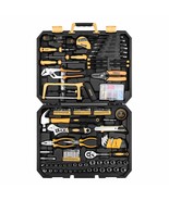 198 Piece Home Repair Tool Kit, Wrench Plastic Toolbox With General Hous... - £106.97 GBP