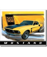 Ford Mustang Boss 302 Stang Pony Muscle Car Retro Garage Wall Decor Meta... - £12.63 GBP