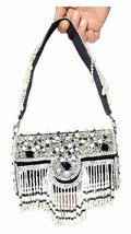 Exquisite Pearl Beaded Clutch  Bags - Unique Ethnic Handbags for Elegant... - $81.90 CAD