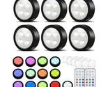 Puck Lights With Remote,Under Cabinet Lights Wireless,13 Colors Changeab... - £23.48 GBP