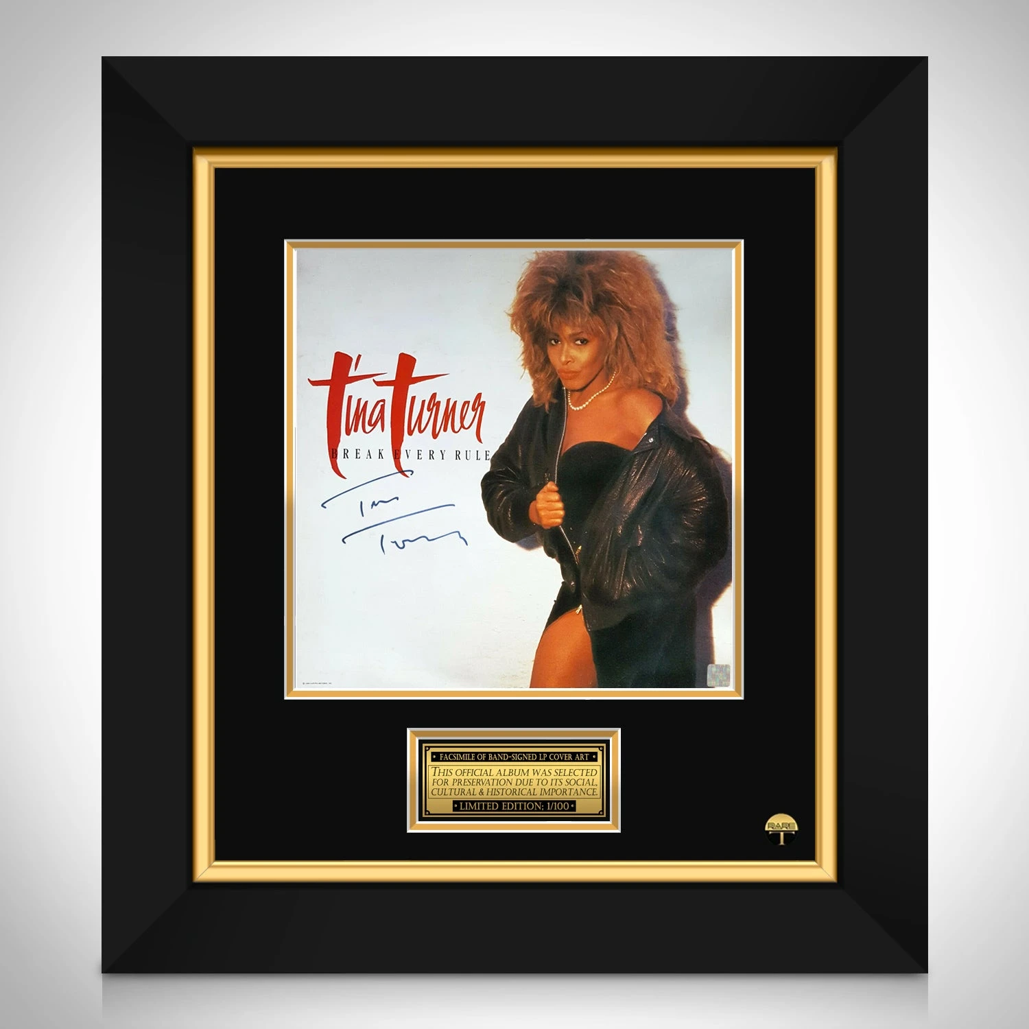 Tina Turner Break Every Rule Memorial LP Cover Limited Signature Edition... - £194.04 GBP