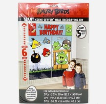 Angry Birds Scene Setter Wall Decorating Kit~Party Supplies - £17.24 GBP