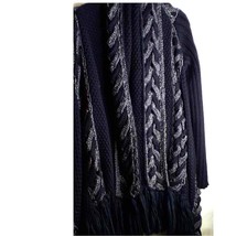 Catherine Malandrino Chunky Knit Wool Cardigan Bohemian Stevie Nicks Siz... - $69.29