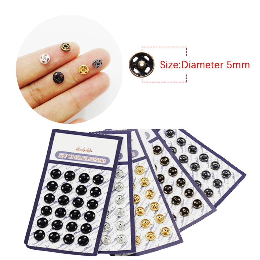 24Pcs Mini Button Buckle for 1/6 1/12 Doll DIY Clothes Metal Buckle Invisible - £7.52 GBP