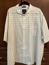 Saddlebred  Shirt Men’s 4X  Big &amp; Tall Short Sleeve Button Down Multi Bl... - $11.88