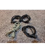LOT of 4 USED Computer/Monitor/Printer 3 Prong Cables US AC Power Cords - $23.29 CAD