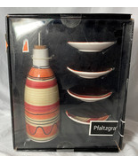 Pfaltzgraff Hot Salsa Oil Set with 4 dipping plates, 5 piece set, Open Box - $21.00