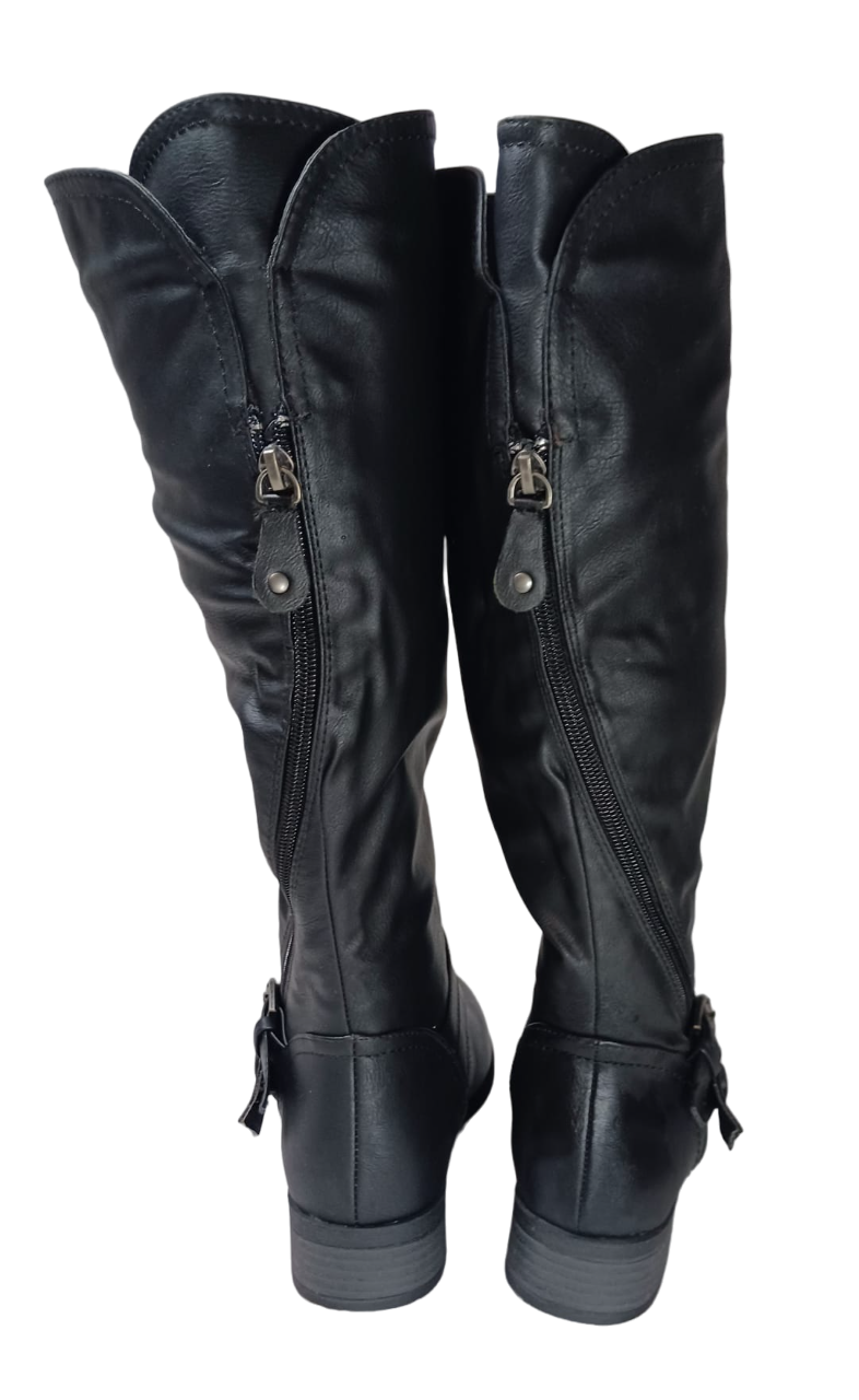 Primary image for XOXO Footwear Womens Manuel Regular calf Boots Black Size US 5/ EUR35.5 Uk 2.5