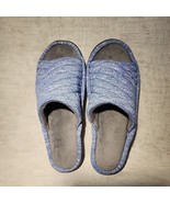 Isotoner Slipper Womens Blue 9.5-10 Slip On Terry - $9.89