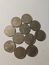 9 x Old 5 Krone DENMARK 1960 - 70s FREDERIK IX &amp; 5 krone Margarethe 1977... - $64.00
