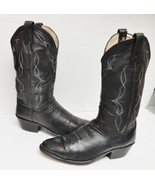 DAN POST Western Cowboy Boots Black Made in USA Style 6550 Men&#39;s 9 EW - £62.75 GBP