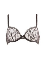 L&#39;AGENT BY AGENT PROVOCATEUR Womens Bra Floral Non Padded Black S - £34.31 GBP