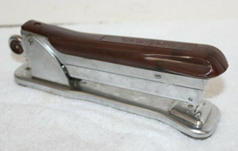 Ace Liner 502 Art Deco Brown Bakelite Catlin Stapler ~ Mid Century Machine Age - £40.08 GBP