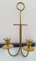 Brass Wall Hanging Candle Holder (g10) - £45.77 GBP