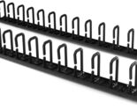2PK StarTech CMVER40UD Vertical Server Cable Organizer D-Ring Hooks Rack... - $99.96