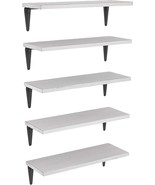 Five-Piece Wall Shelf Set From Wallniture Assisi, Which Is White Floating - £35.16 GBP