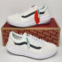 Vans Old Skool Over Shoes White Men&#39;s Sz 8.5 Women&#39;s Sz 10 Comfy Cush Br... - £63.22 GBP