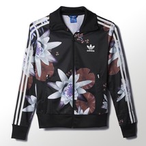 New Adidas Originals Lotus Print Track Jacket Floral Superstar Hoodie AC... - £101.92 GBP