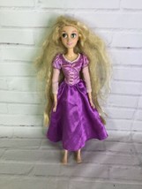 Disney Store Tangled Princess Rapunzel Singing Girl Doll With Dress WORKS Flawed - £27.37 GBP