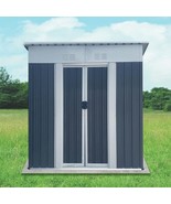 5FTx3FT Grey Pent Roof Outdoor Garden Shed - Tool Bike Storage, Sliding ... - $3,720.50 MXN